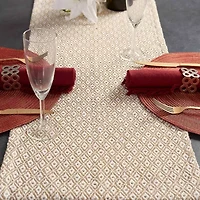 Design Imports Stone Mini Diamond Table Runner