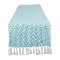Design Imports Aqua Mini Diamond Table Runner