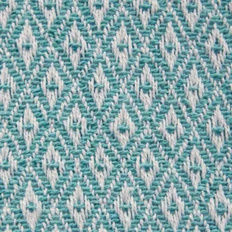 Design Imports Aqua Mini Diamond Table Runner