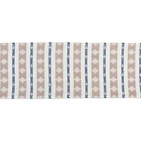 Design Imports French Blue/Stone Colby Southwest Table Runner
