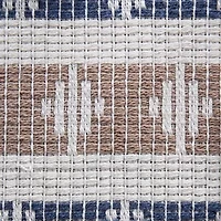 Design Imports French Blue/Stone Colby Southwest Table Runner