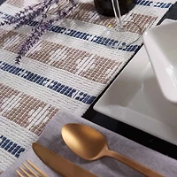 Design Imports French Blue/Stone Colby Southwest Table Runner