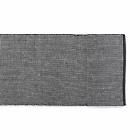 Design Imports Black/White 2-Tone Ribbed Table Runner