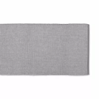 Design Imports Gray/White 2-Tone Ribbed Table Runner