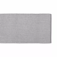 Design Imports Gray/White 2-Tone Ribbed Table Runner