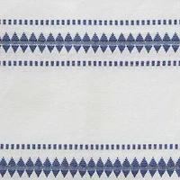 Design Imports French Blue Zig Dobby Stripe Table Runner