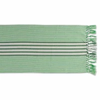 Design Imports Grass Green Stripes Table Runner