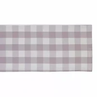 Design Imports Dusty Lilac Buffalo Check Table Runner