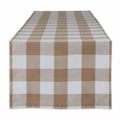 Design Imports Stone Buffalo Check Table Runner