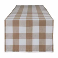 Design Imports Stone Buffalo Check Table Runner