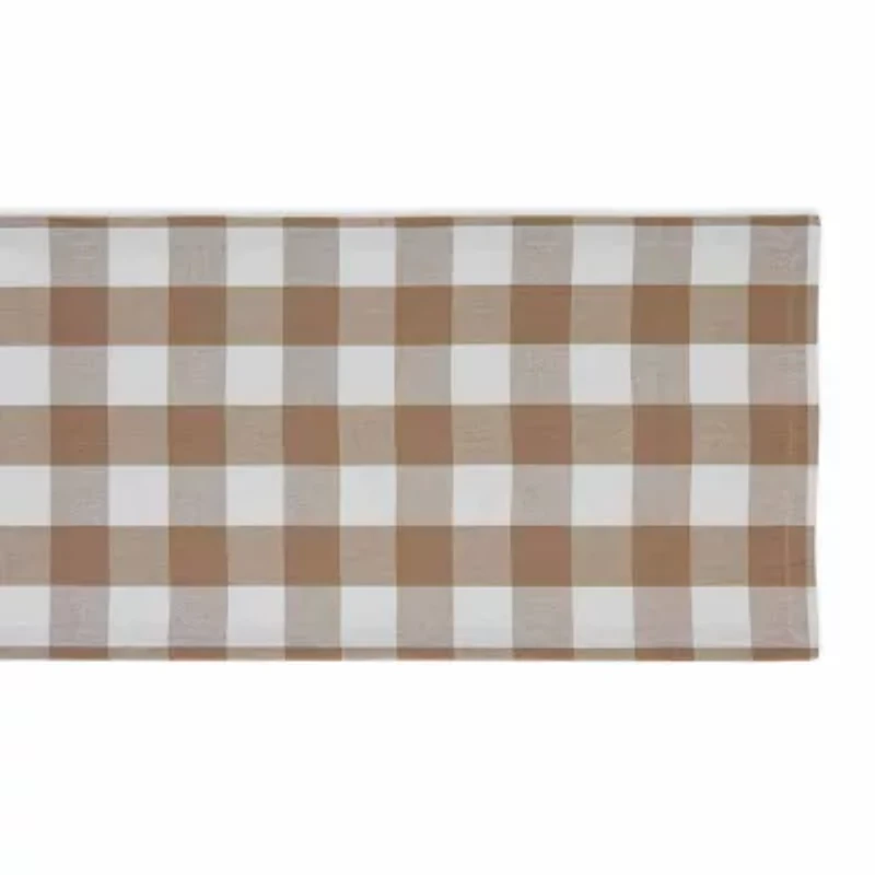 Design Imports Stone Buffalo Check Table Runner