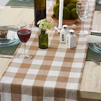 Design Imports Stone Buffalo Check Table Runner