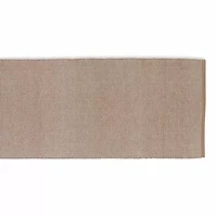 Design Imports Stone/White 2-Tone Ribbed Table Runner
