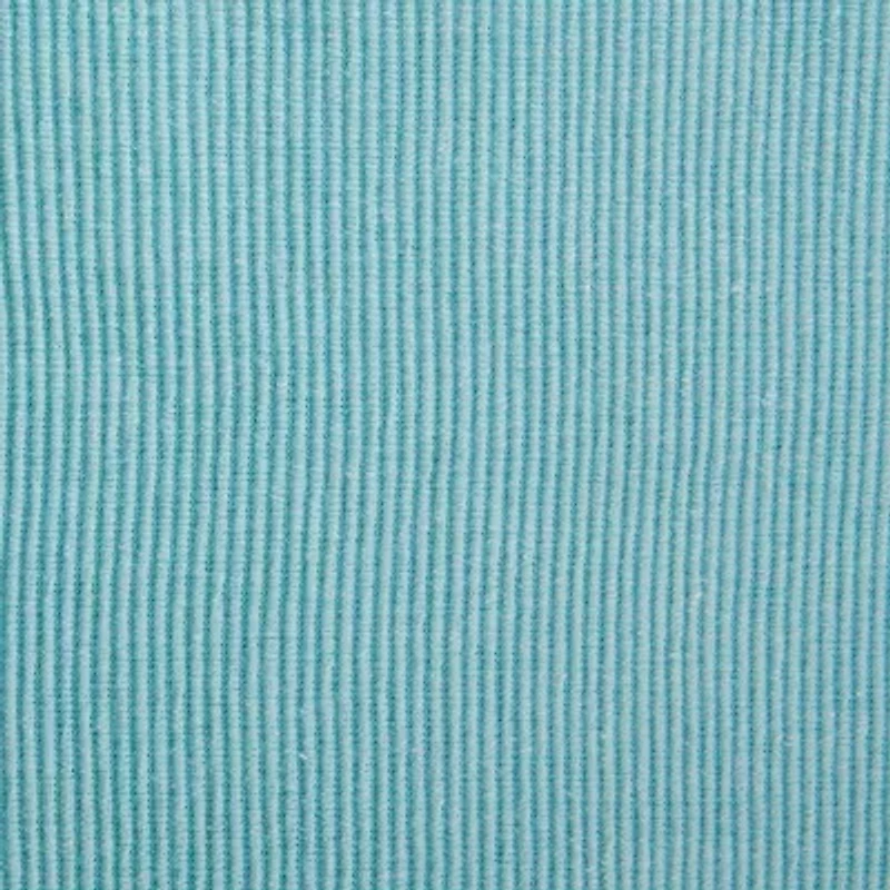 Design Imports Aqua/White 2-Tone Ribbed Table Runner