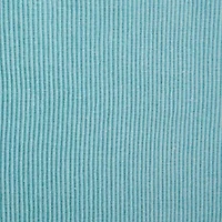 Design Imports Aqua/White 2-Tone Ribbed Table Runner