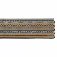 Design Imports Mineral Aztec Print On Natural Jute Table Runner