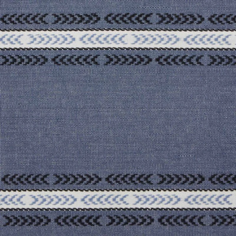 Design Imports Dobby Striped Fringe Ribbed Table Runners