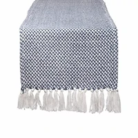 Design Imports French Blue Woven Table Runner