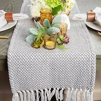 Design Imports Gray Woven Table Runner
