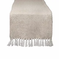 Design Imports Stone Woven Table Runner