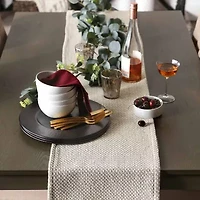 Design Imports Stone Woven Table Runner