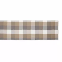 Design Imports Stone Tri Color Check Table Runner