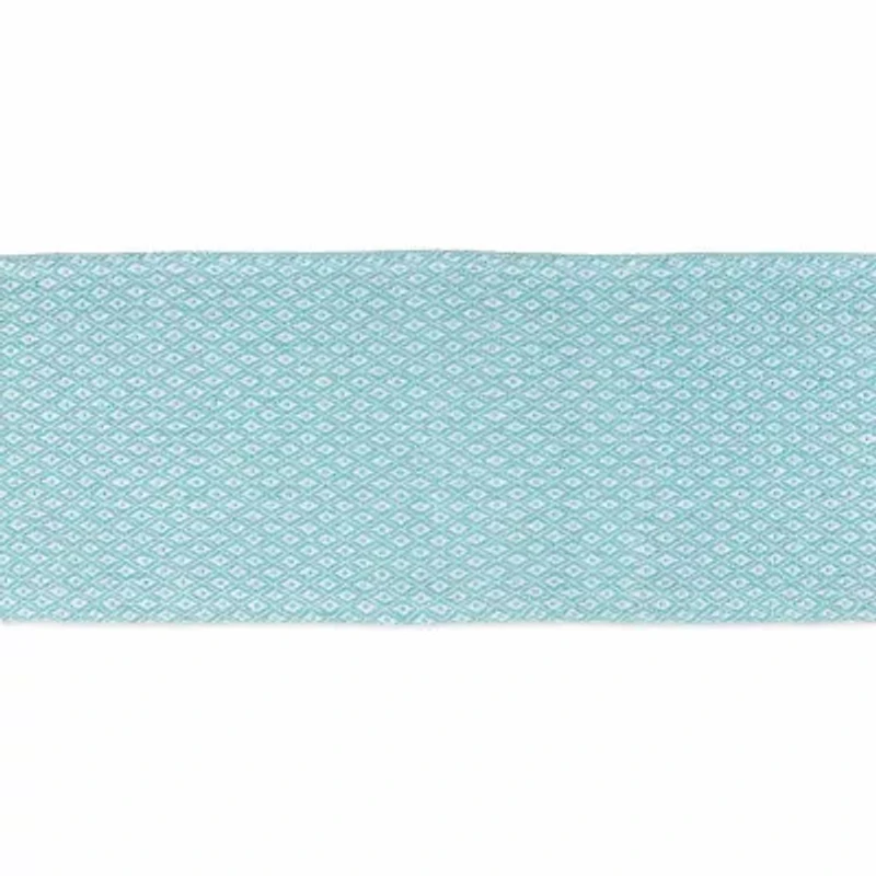 Design Imports Aqua Mini Diamond Table Runner