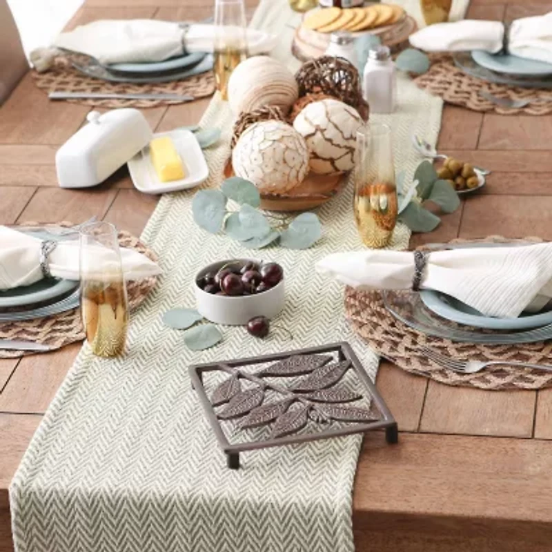 Design Imports Artichoke Chevron Table Runner