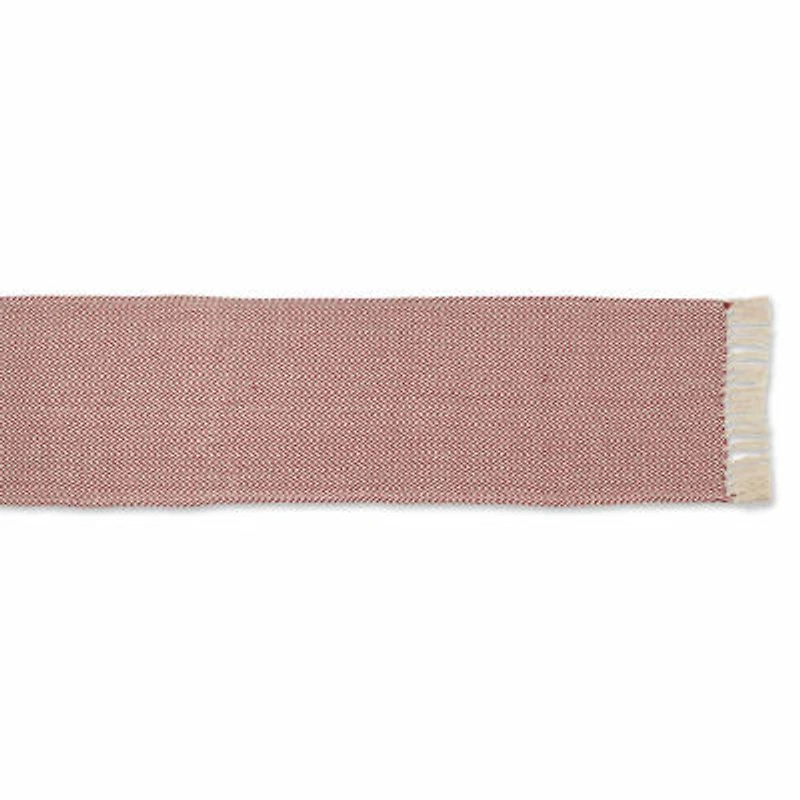 Design Imports Barn Red Chevron Table Runner