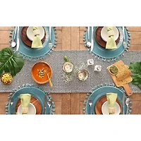 Design Imports Black Chevron Table Runner