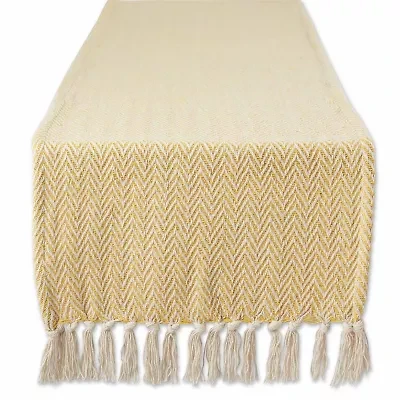 Design Imports Marigold Chevron Table Runner