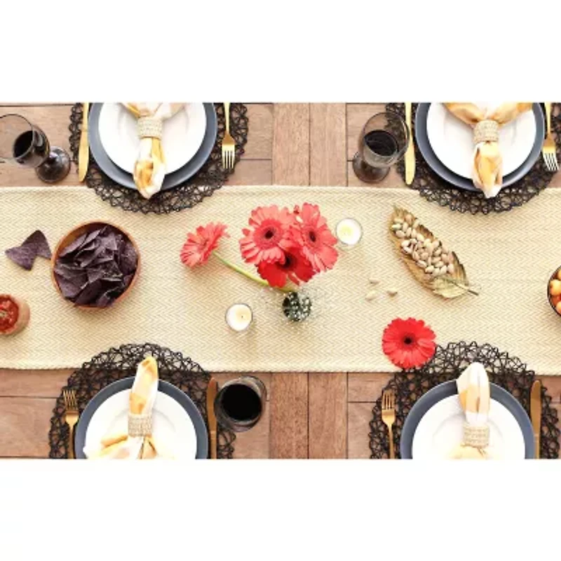 Design Imports Marigold Chevron Table Runner