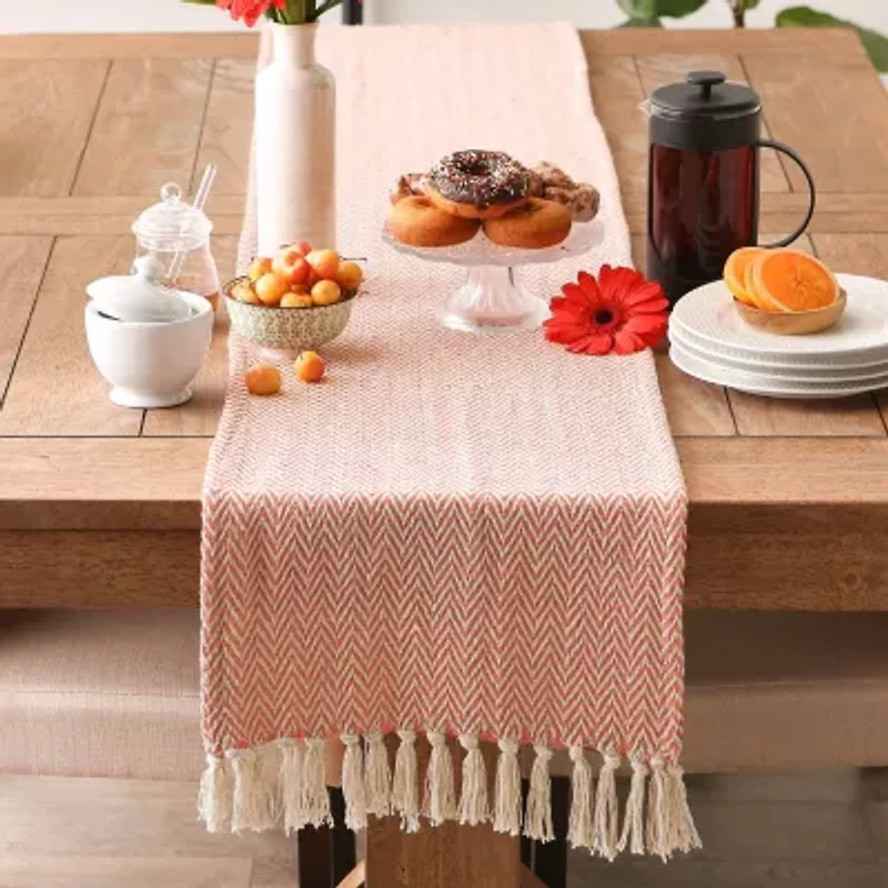 Design Imports Spice Chevron Table Runner