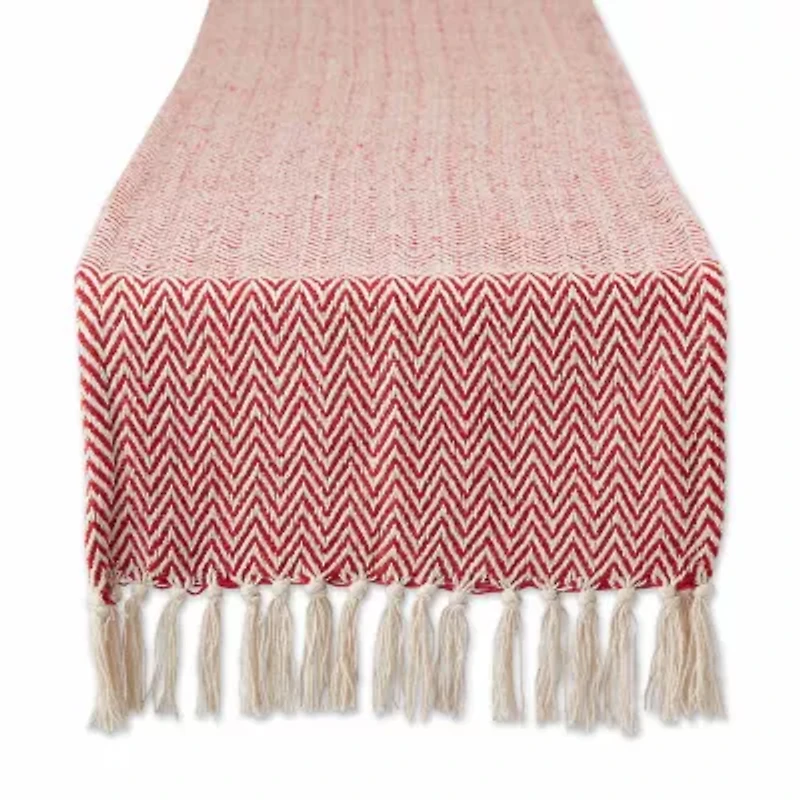 Design Imports Tango Red Chevron Table Runner