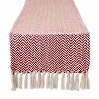 Design Imports Tango Red Chevron Table Runner