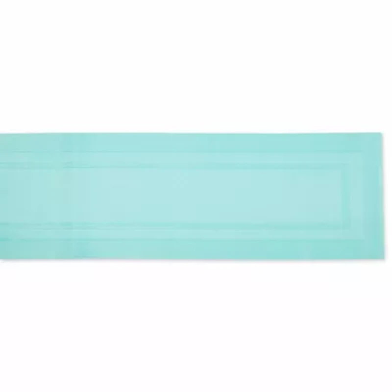 Design Imports Aqua Pvc Doubleframe Table Runner