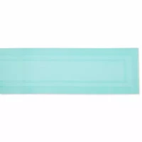 Design Imports Aqua Pvc Doubleframe Table Runner