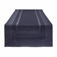 Design Imports Stonewash Blue Pvc Doubleframe Table Runner