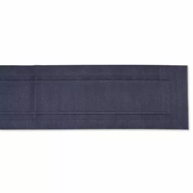 Design Imports Stonewash Blue Pvc Doubleframe Table Runner