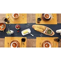 Design Imports Stonewash Blue Pvc Doubleframe Table Runner