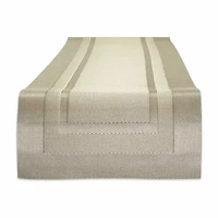 Design Imports Champagne Pvc Doubleframe Table Runner