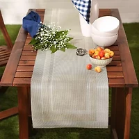 Design Imports Champagne Pvc Doubleframe Table Runner