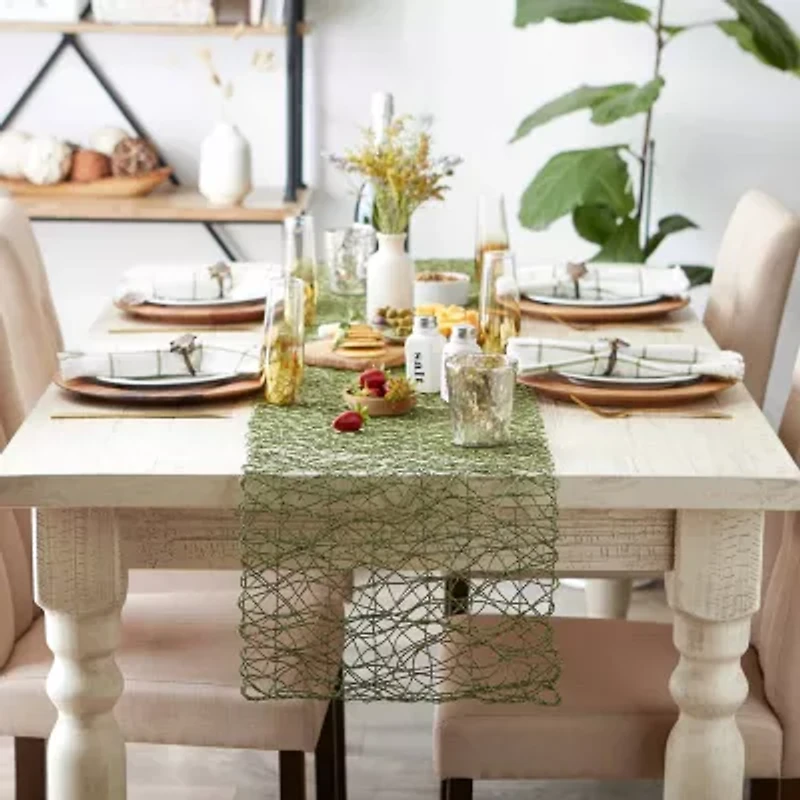Design Imports Artichoke Woven Paper Table Runner