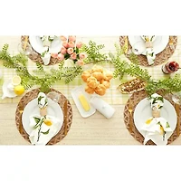 Design Imports Lemon Bliss Plaid Table Runner