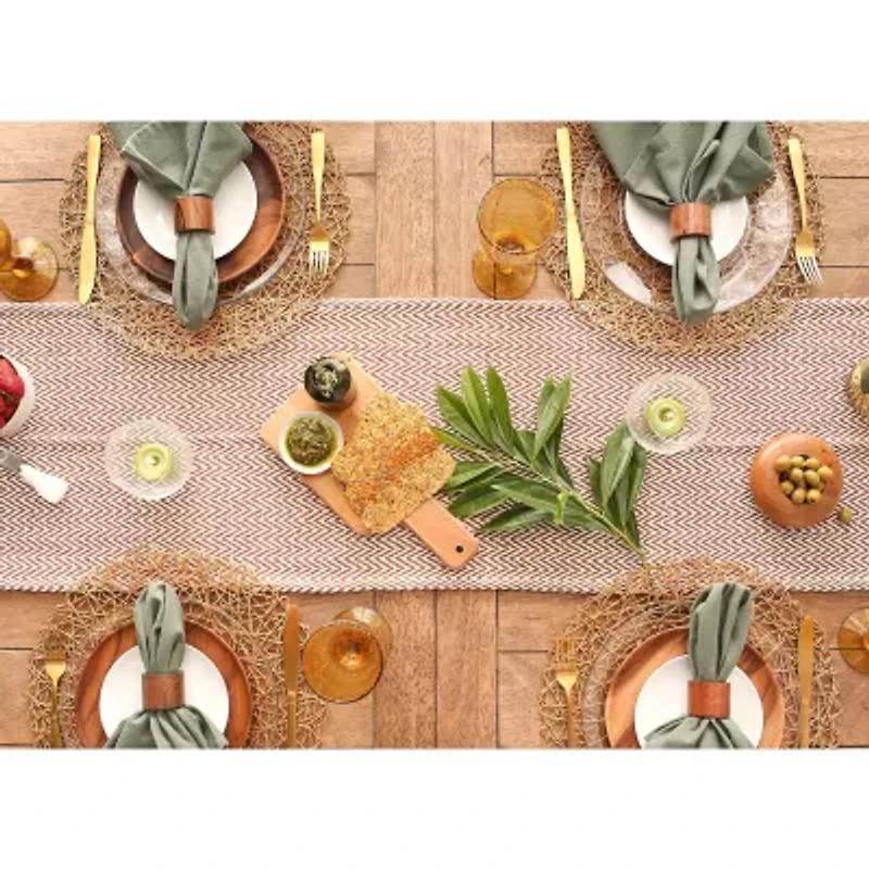 Design Imports Handloom Chevron Table Runners