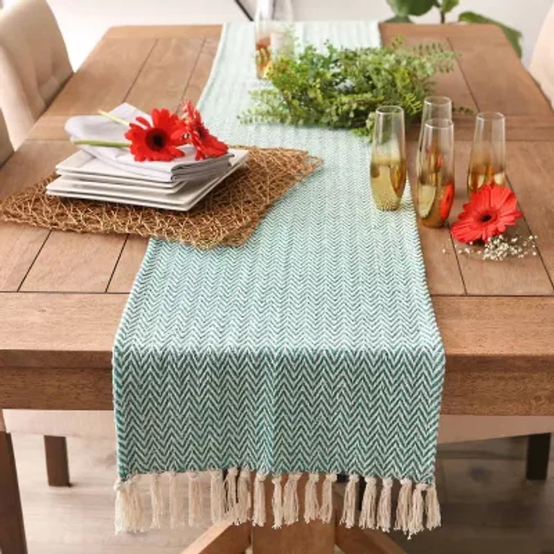 Design Imports Handloom Chevron Table Runners