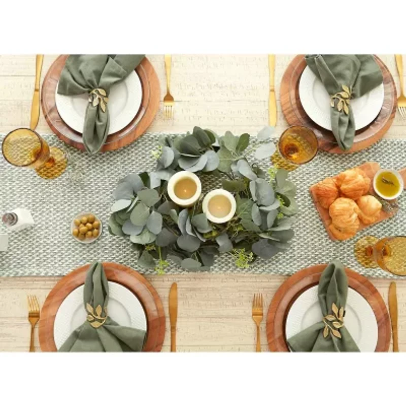 Design Imports Artichoke Woven Table Runner