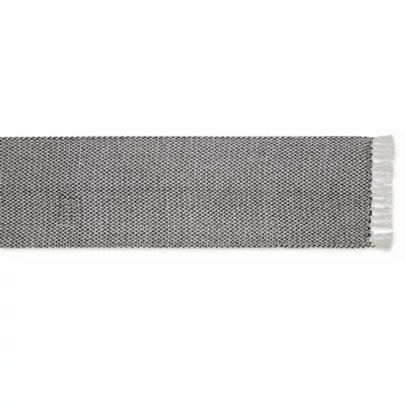 Design Imports Black Woven Table Runner