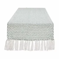 Design Imports Jadeite Woven Table Runner