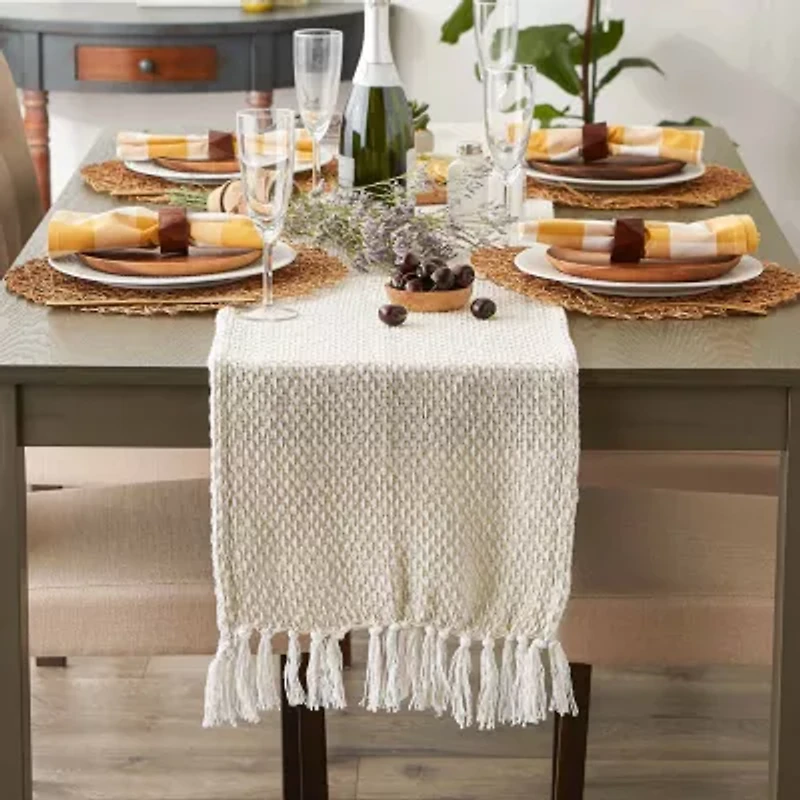Design Imports Natural Woven Table Runner